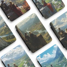 Medieval Knight and Maiden Castle Landscape Kindle Paperwhite 7