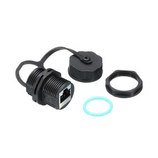 2PCS RJ45 Panel Mount Coupler Bulkhead Ethernet LAN Through Connector picture