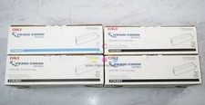 4 New OEM Oki C9300/C9500 Series Cyan & Black CKKK Toners 41963603, 41963604 picture