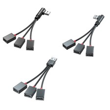 3 in1 USB to 3 Port Charge HUB Cable Splitter USB Adapter Converter picture