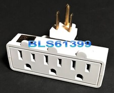 Electric Outlet 3-Way Swivel Tap Power Splitter AC Wall Plug Electrical Adapter picture
