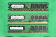 USED SAMSUNG 3 X 512MB PC2-4200U DDR2, 1.5GB TOTAL 1RX8, M378T6553CZ3-CD5 picture