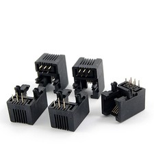 5 Pcs 6P6C 6 Pin RJ11 Modular Connector Telephone PCB Jacks picture
