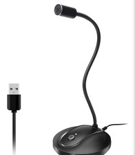 Jounivo USB Microphone with 360-Degree Adjustable Gooseneck and Volume Control picture