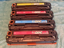 Genuine HP 128A CE323A (2) & CE321A  & CE322A Toner  (NOT Initial / Starter) picture