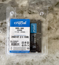 Crucial 24GB (2x12GB) DDR5-5600 SO-DIMM Laptop RAM CL46 Unbuffered picture
