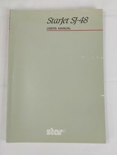 Vintage 1991 Star Micronics Starjet SJ-48 User's Guide Printer Manual Booklet picture