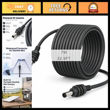 Waterproof 16AWG DC to DC Power Cable 22.9FT, 5.5mm x 2.1mm Connector, Mini Cord picture