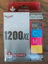 Inkubic 1200 XL Printer Ink Cartridges for Canon Maxify MB2120 MB2720 8 Pack picture