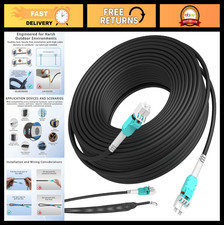 30M Outdoor Armored Fiber Optic Patch Cable LC to LC, Multimode Duplex 50/125μm, picture