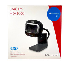 Microsoft LifeCam HD-3000 Model 1492 | 720p HD Video Chat Wide Screen NIB SEALED picture