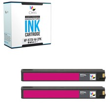 2-Pack Compatible CMYi 972X Magenta Ink Cartridges for HP PageWide Pro 577dw MFP picture
