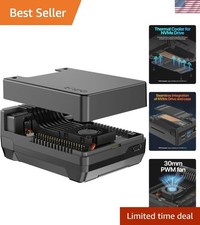 Sleek Argon NEO 5 Aluminum Case for Raspberry Pi 5 with Integrated Cooling Fan picture