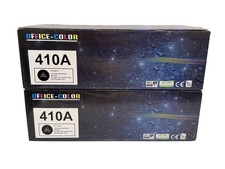OFFICE-COLOR 410A Toner Cartridge Black 2-Pack CF410A M452 M477 picture