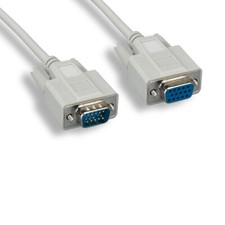 Kentek 3ft VGA HD15 14 Pin Video Extension Cable for PC Monitor Legacy 14C Gray picture