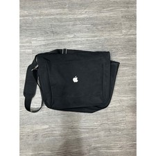 Vintage Apple Computer Inc. Soren Black Nylon Messenger Bag Laptop Briefcase picture