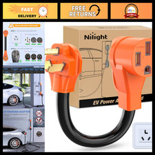 30 Amp to 50 Amp EV Adapter Cord, 10 Gauge NEMA 10-30P to 14-50R, Heavy Duty picture