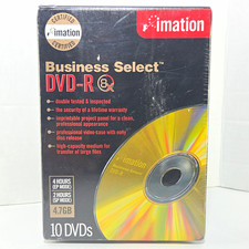 Imation Business Select DVD-R Recordable 4.7GB 8x 10-Pack Tall/DVD Case picture