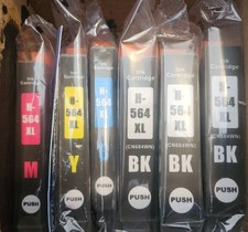 564 XL PRINTER INK CARTRIDGES GPC IMAGE 3- Black 1- Magenta 1- Yellow 1-Cyan picture