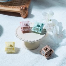 Gateron Smoothie Switch Milk Shake Mint Banana Factory Lubed Linear picture
