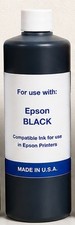 1000ML PREMIUM COMPATIBLE REFILL BLACK INK FOR EPSON PRINTER CARTRIDGES 34oz picture