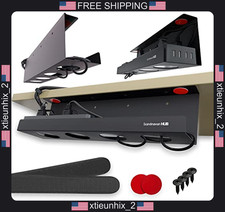Under Desk Cable Management Tray for Glass & Wood Desks Black 17'' picture