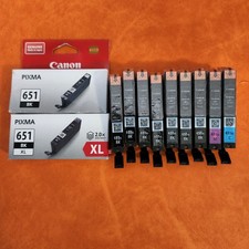 11x Genuine Canon CLI-651XL ink cartridges for MG7160 MG7560 Printers picture