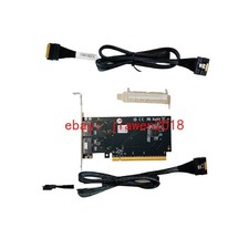 External PCI Express 4.0 x16 to 2*8i Adapter PCI-E TO SFF-8654+ 2*cable US picture