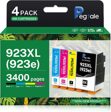 923XL High Yield Ink Cartridges Replacement for HP 923 / 923E XL, 4 Pack picture