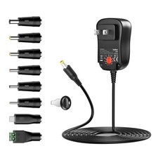 Belker 24W Multi Voltage 3V 4.5V 5V 6V 7.5V 9V 12V Universal AC DC Power...  picture