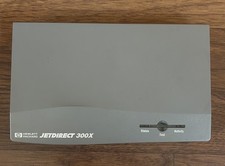 HP JetDirect 300X J3263A 10/100 Ethernet External Print Server w/ A/C Adapter picture