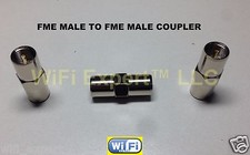 1 x FME male Plug to FME male Plug RF Coax Adapter Connector Gender Changer picture