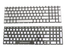 HP 15-dw0021cl 15-dw0023cl 15-dw0025cl 15-dw0035cl Keyboard Silver Backlit picture
