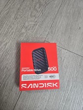NEW & SEALED Sandisk 500GB Portable Drive, up to 600Mb/S Read Speeds - Black picture