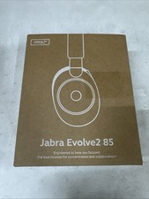 Jabra Evolve2 85 Stereo Wireless Headset (UC, USB-C) - Black With Link 380C NEW picture