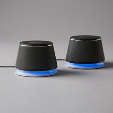 Amazon Basics V620BLACK USB-Powered PC Speakers with Dynamic Sound - Black picture
