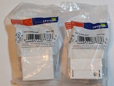 Lot of 2 BRAND NEW LEVITON CAT 41089-2WP, QUICKPORT 2 PORT SURFACE MOUNT HOUSING picture