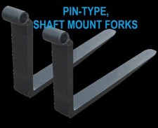 JLG GRADALL Pin Type Shaft Mount Forks PAIR 2x4x48