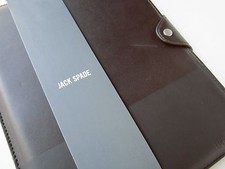 JACK SPADE iPad sleeve, dipped leather chocolate / black 9RRU0139 MSRP $128 NWT picture