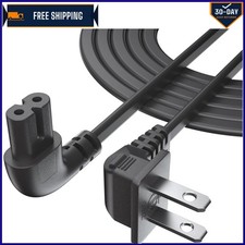 12FT  Certified 90-Degree L-Shaped AC Power Cord for Wall-Mounted TVs picture