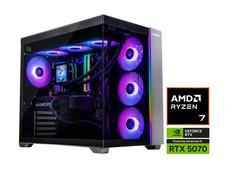 STORMCRAFT FALCON Gaming PC AMD Ryzen 7 7800X3D  NVIDIA GeForce RTX 5070 - AI picture