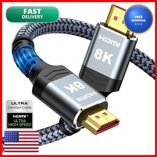 Highwings 8K@60 HDMI Cable 10FT/3M 2.1 Ultra High Speed Braided Nylon for PS5 picture