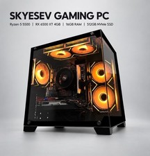 SKYESEV Gaming PC Ryzen 5 5500 RX 6500 XT 4GB 16GB RAM 512GB NVMe SSD picture
