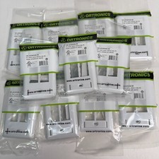 Lot of 11 New Ortronics TracJack 4-Hole Faceplate w/ Label White OR-40300546-88 picture