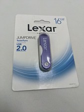Lexar by Micron 16GB TwistTurn Jump Drive USB 2.0 Brand New Purple picture