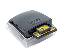 NEW Lexar Professional USB 3.0 Dual-Slot Card Reader  CF,SD,SDHC,SDXC,SD UHS-1 picture