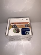 TDK  Speed 120 Minutes DVD+R 10 Pack Spindle 4.7GB Brand New Sealed picture