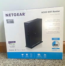 NETGEAR N300 WiFi Router WNR2000v5 300 Mbps Black 4-Port WPS IPv6 QoS picture