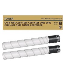(2-Pack) 2pcs 2 Black Toner Cartridge For Konica Minolta C458 C558 C658 TN514K picture