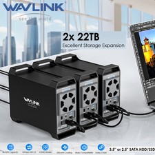 WAVLINK HDD/SSD RAID Hard Drive Docking Station 2 Bay for 2.5“/3.5